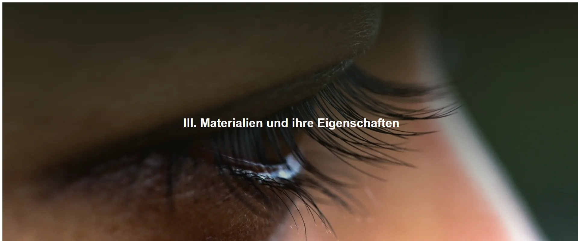 Materialien und ihre Eigenschaften