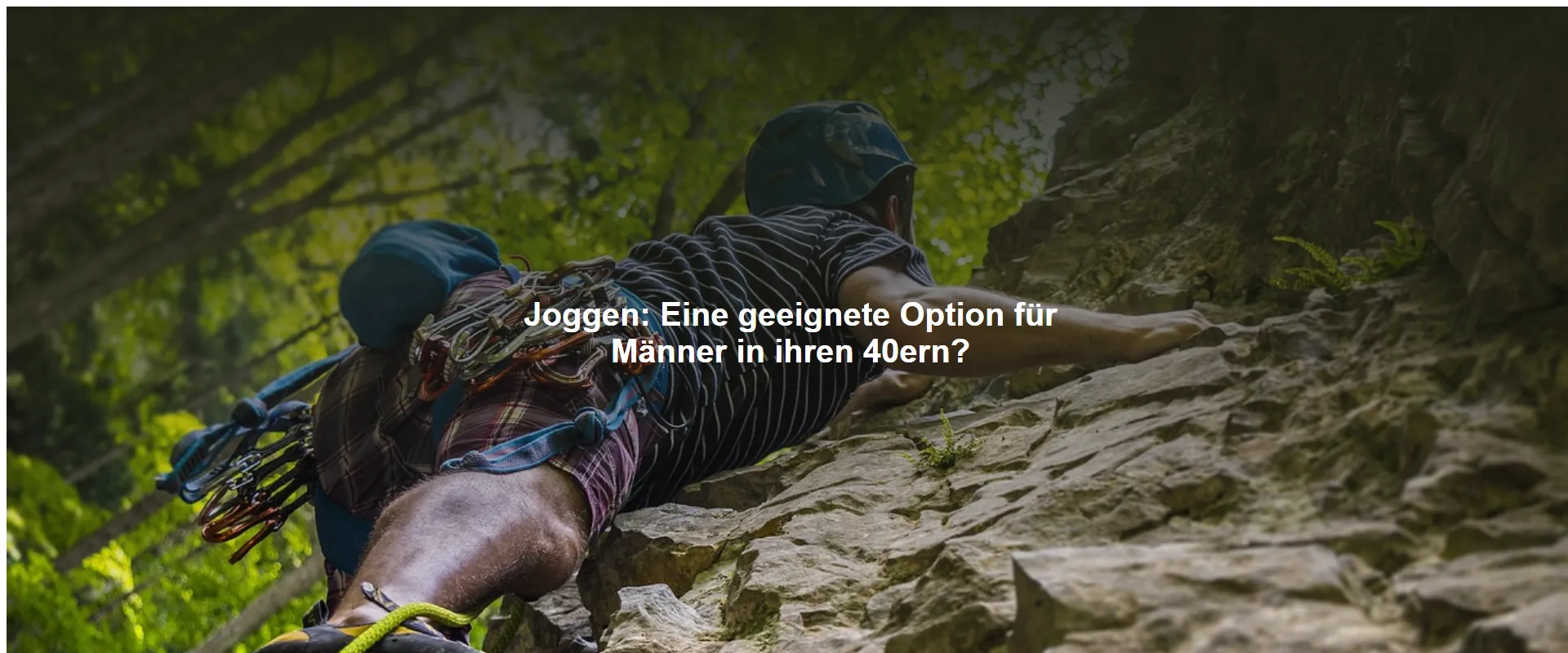 Joggen: Eine geeignete Option für Männer in ihren 40ern?