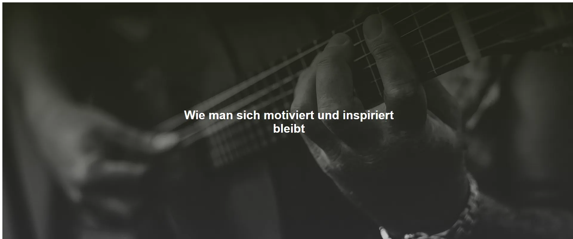 Wie man sich motiviert und inspiriert bleibt